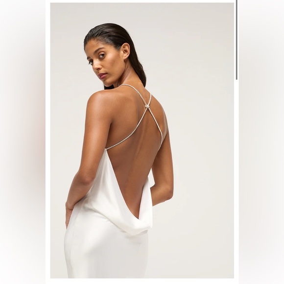 MICHAEL LO SORDO
Charlie crystal-embellished silk-satin halterneck - Picture 2 of 7